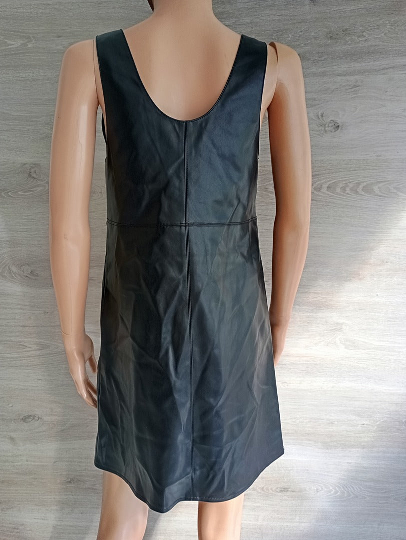 Robe courte Cache Cache - S - Noir - Très bon état - similicuir