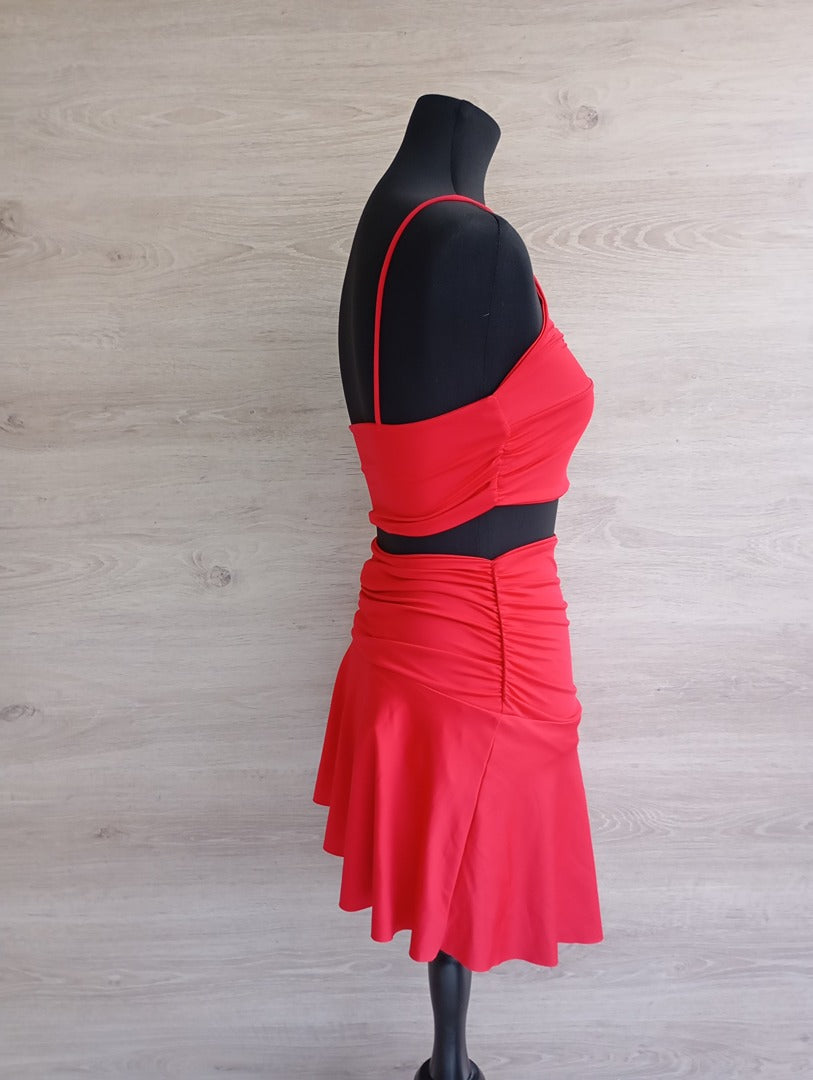 Ensemble d'été jupe et top - S - Rouge - Très bon état