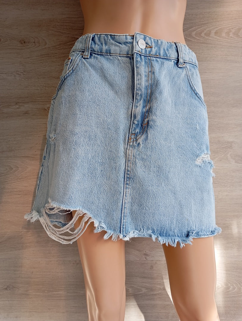 Jupe courte en jean bleue - Pull&Bear - T44 - Très bon état