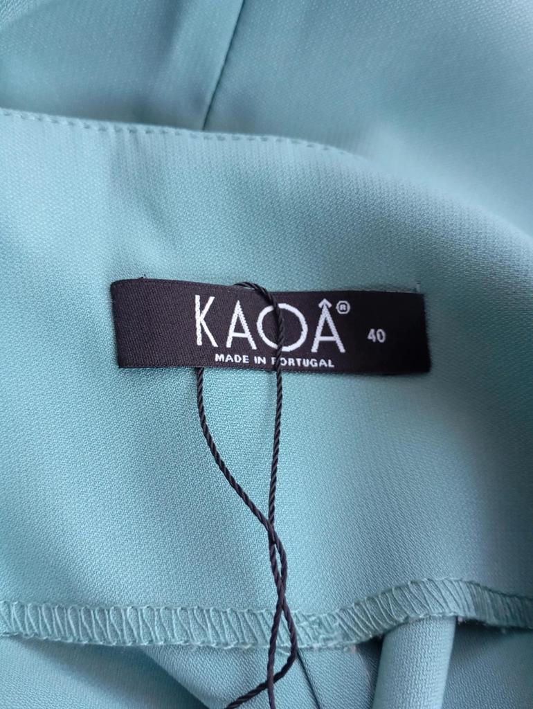 Pantalon femme Kaoa turquoise fluide taille 40