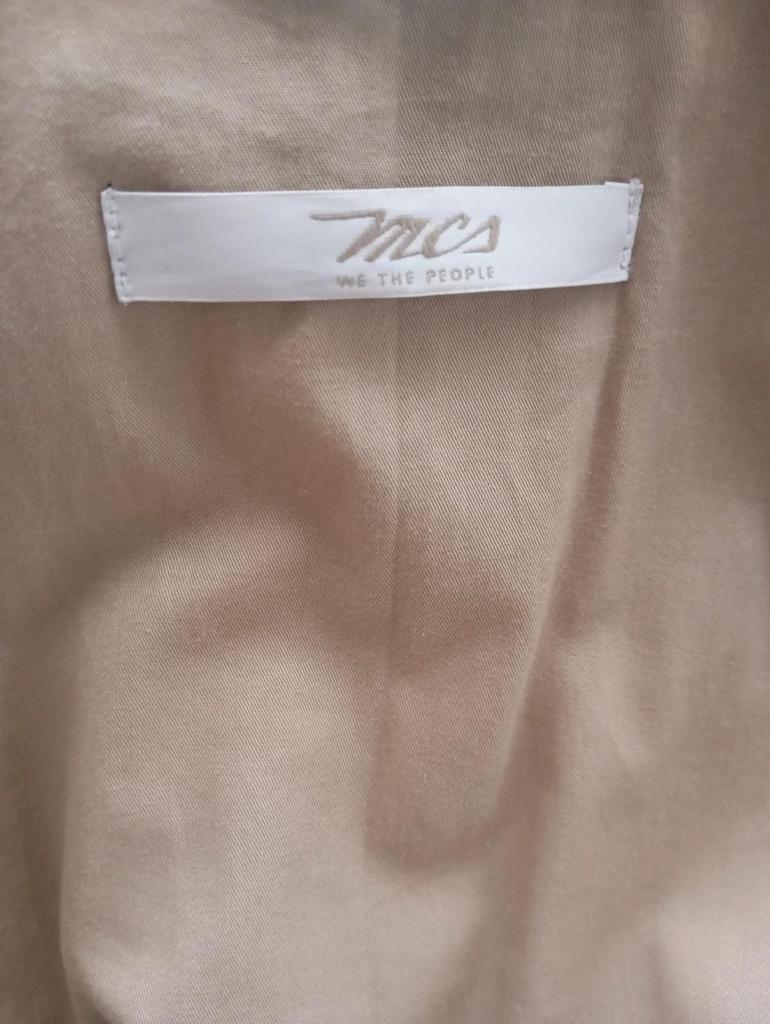 Jolie veste femme - en cuir véritable - Mcs - beige sable - style vintage américain - taille L/xl