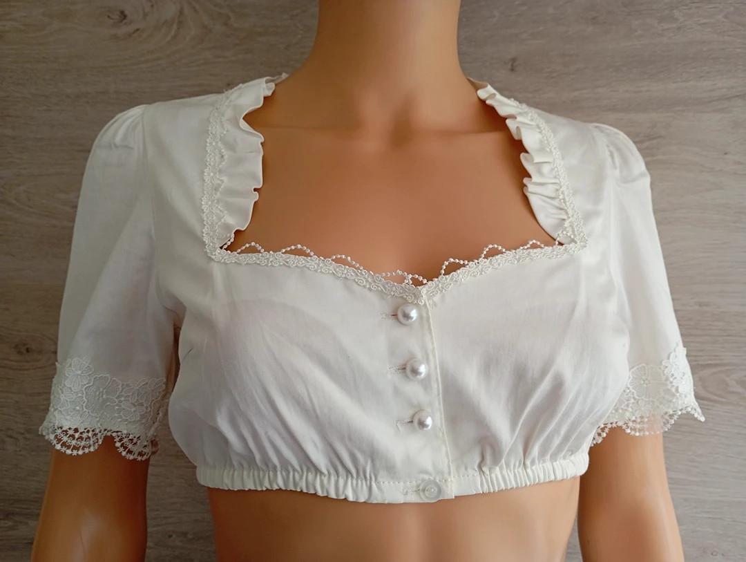 Dirndl - tenue traditionnel femme Krüger taille Xs grise et rose costume robe