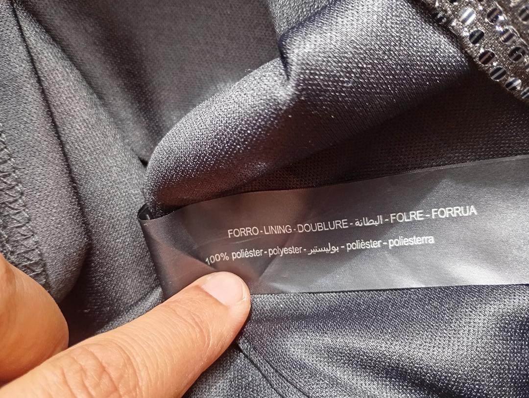 Superbe robe de soirée scintillante - Lefties taille S - Gris - neuve