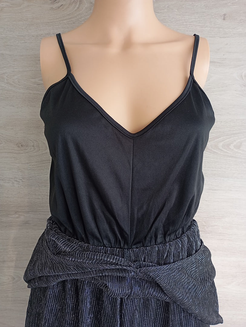Combinaison short - sans marque - L - Noir/argentée