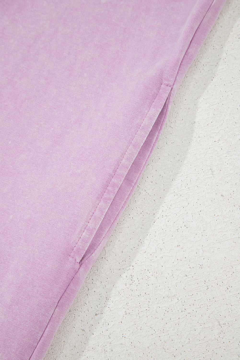 Robe courte débardeur à poches effet mineral wash en 100% coton
