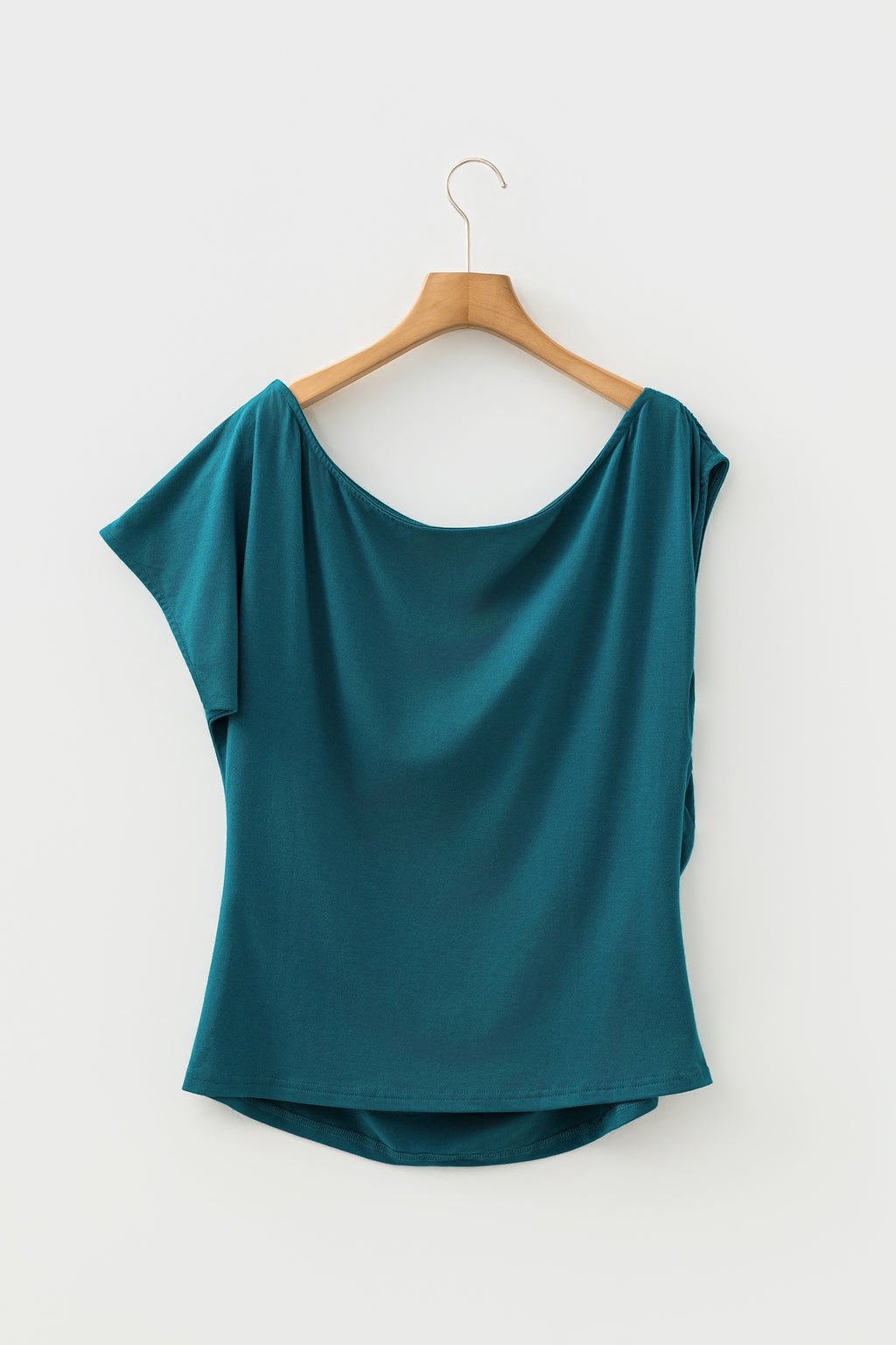 Top Grande Taille Col Asymétrique — 5 Coloris