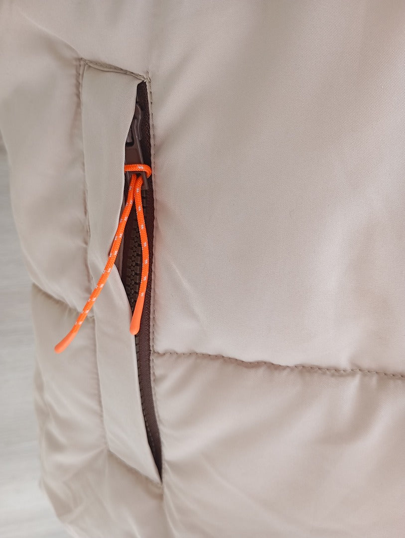 Doudoune sans manches matelassée crème — H&M Outdoor — Taille L
