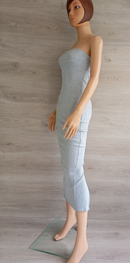 Robe bustier 🌸 Fb Sister - Xs - Gris - très bon état - maille côtelée