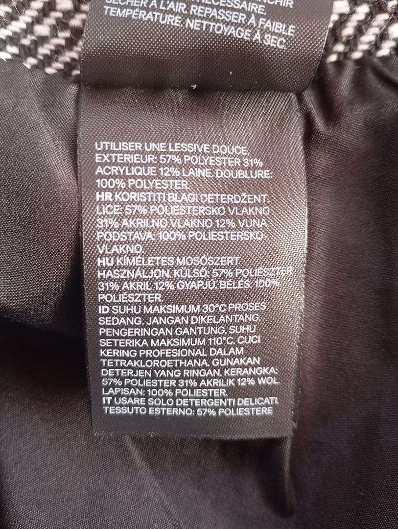Jupe courte d'hiver H&m - 34 - Noir et blanc - Très bon état