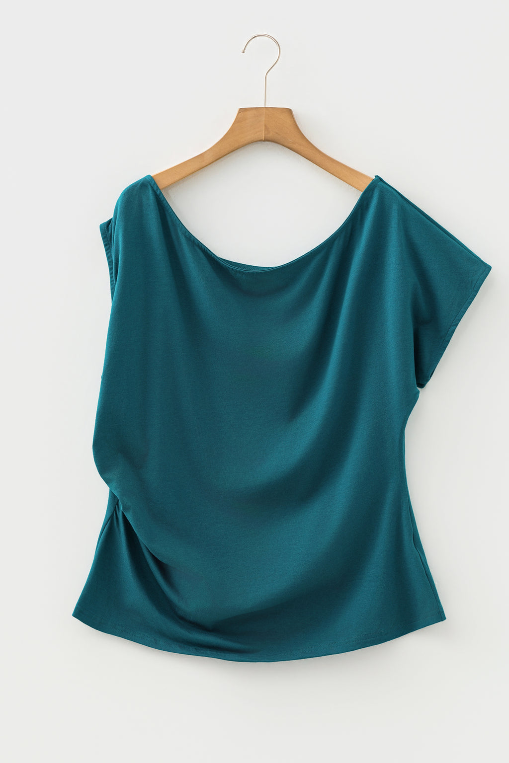 Top Grande Taille Col Asymétrique — 5 Coloris
