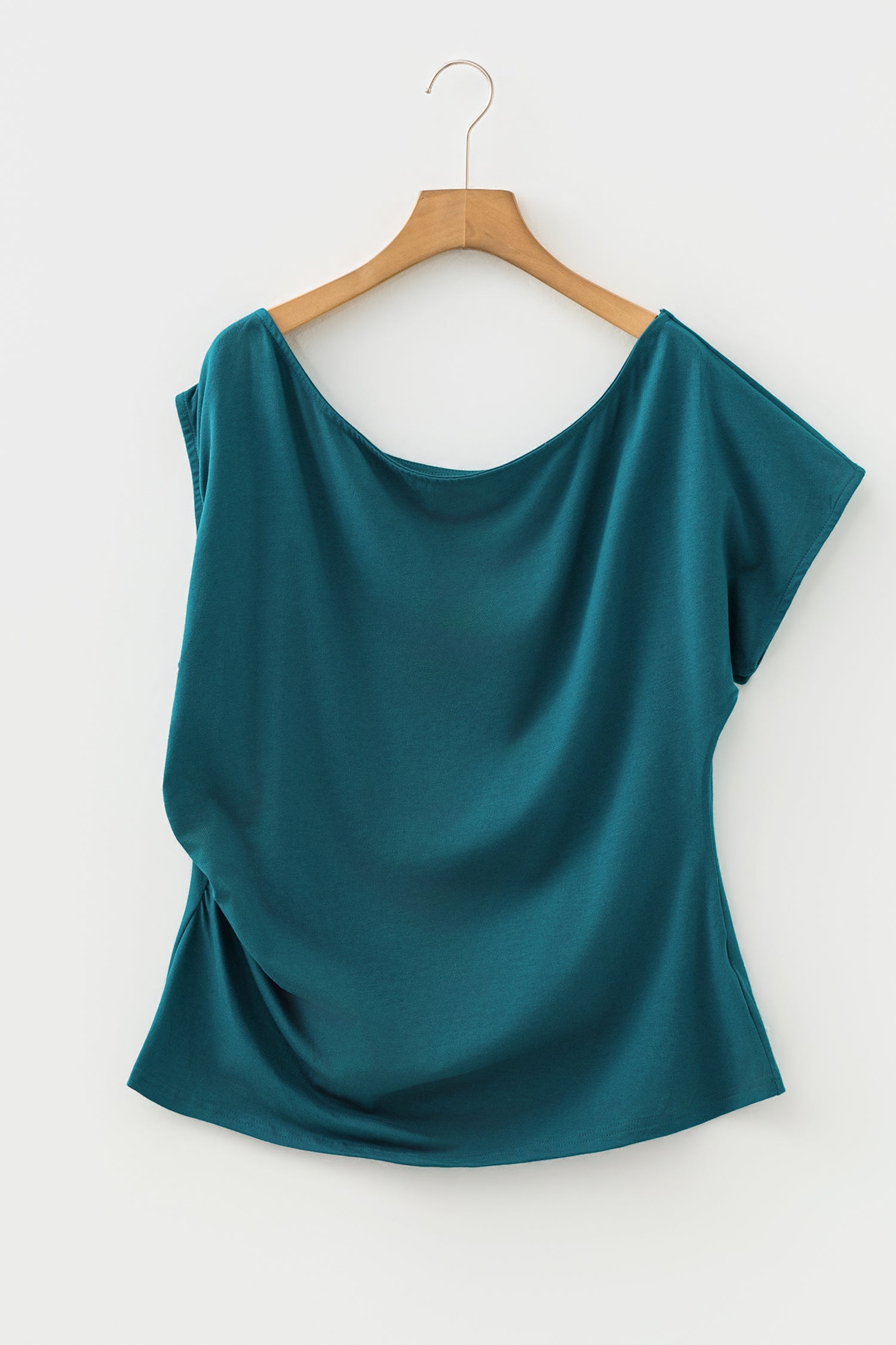 Top Grande Taille Col Asymétrique — 5 Coloris