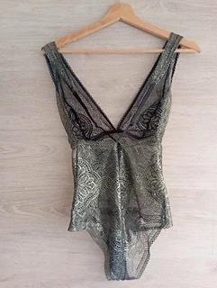 Superbe Body en dentelle collection métallique - Etam - M - effet brillant - Neuf