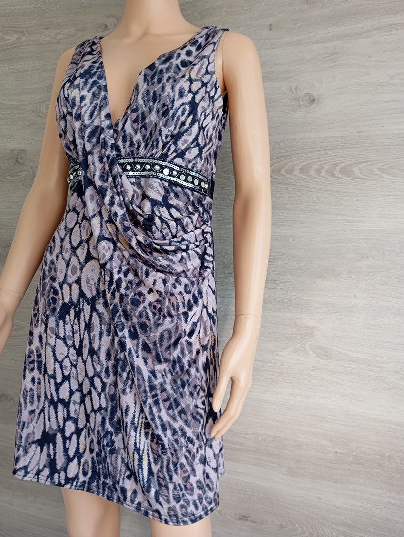 Robe vintage courte Linda Segal - M - multicolore - Très bon état -