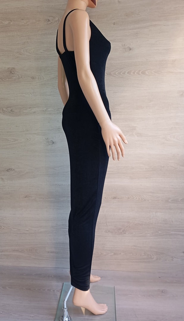 Robe longue boohoo - 36 - noir - Très bon état