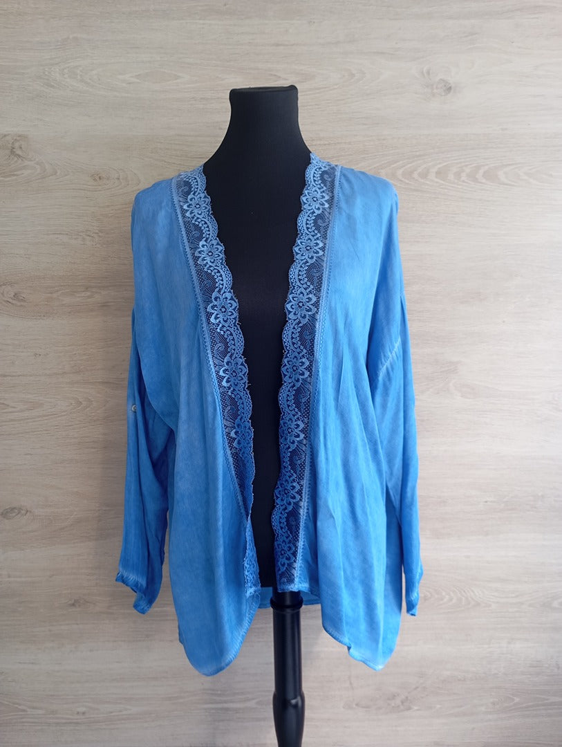 Kimono R.s. moda - Taille unique - Bleu - Neuf - 100% viscose