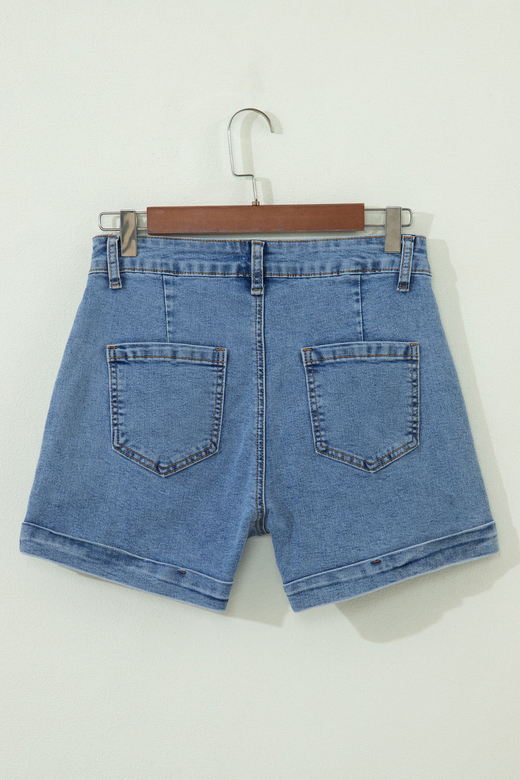 Short en jean à ourlet retroussé — Ivy