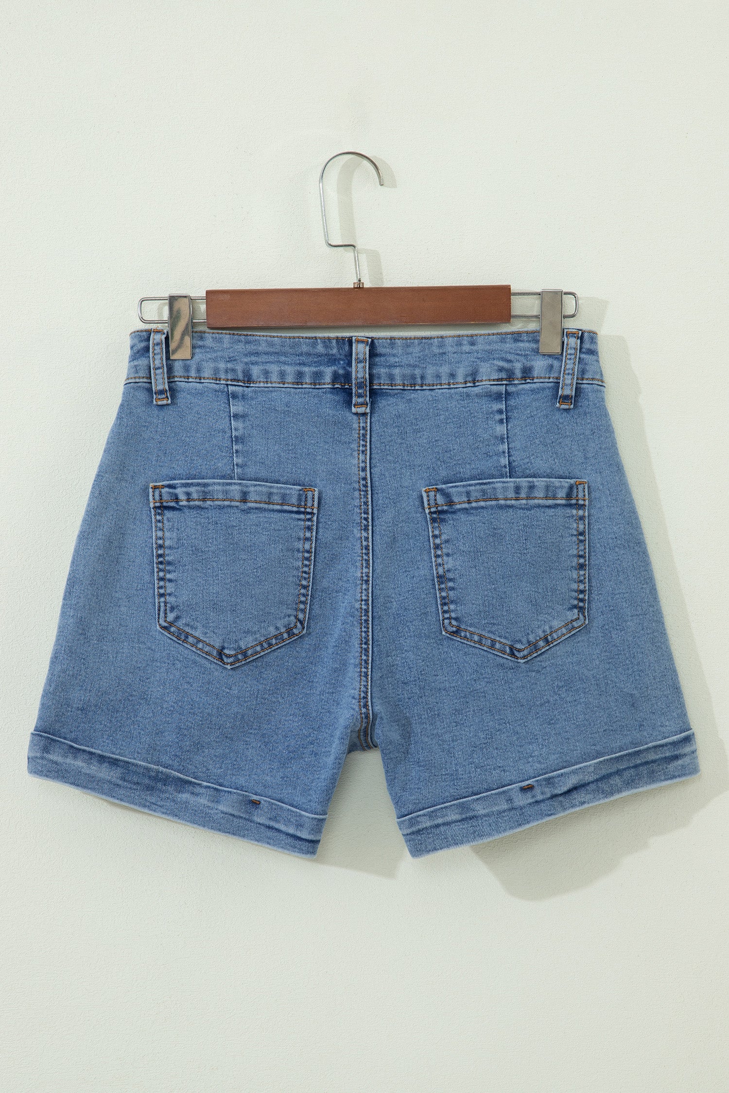 Short en jean à ourlet retroussé — Ivy
