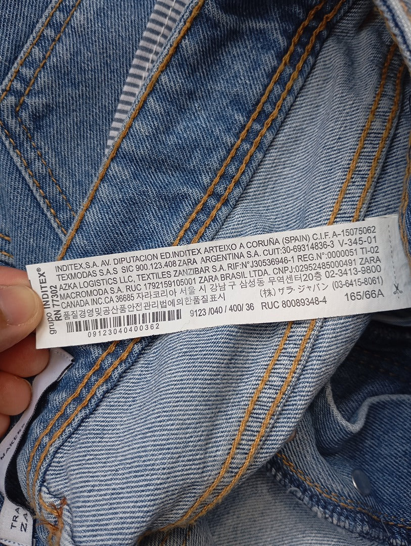 Joli short en jean Zara taille S - Bleu en super état