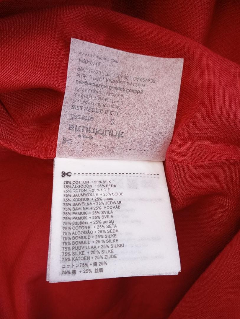Jolie jupe Skunkfunk taille M - Rouge - en coton et soie - neuve