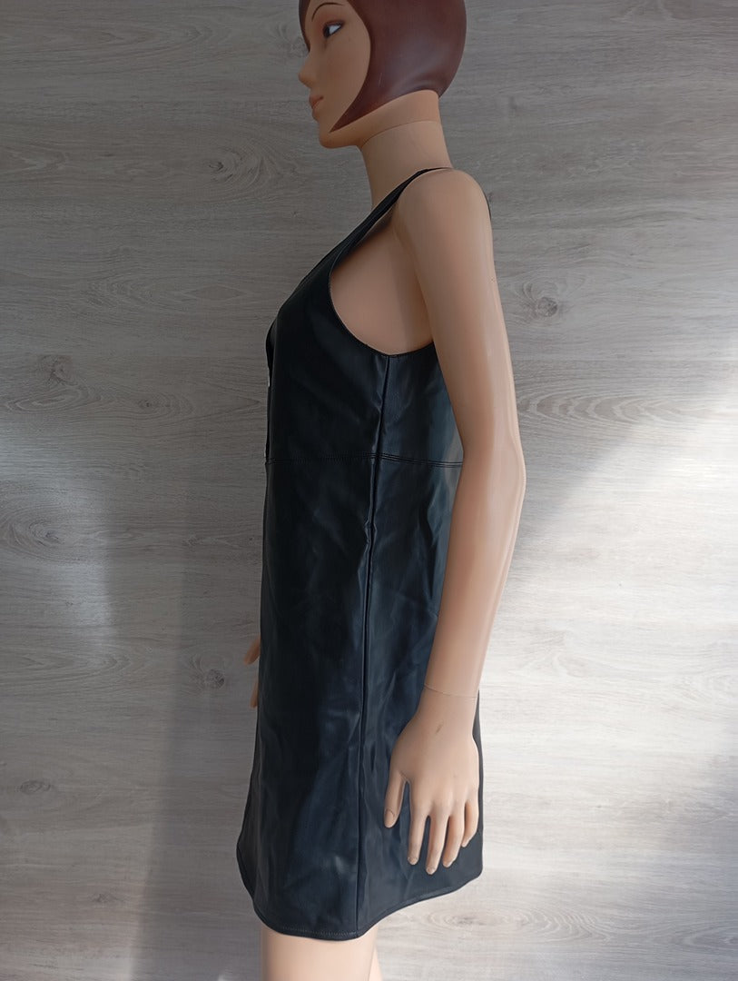 Robe courte Cache Cache - S - Noir - Très bon état - similicuir