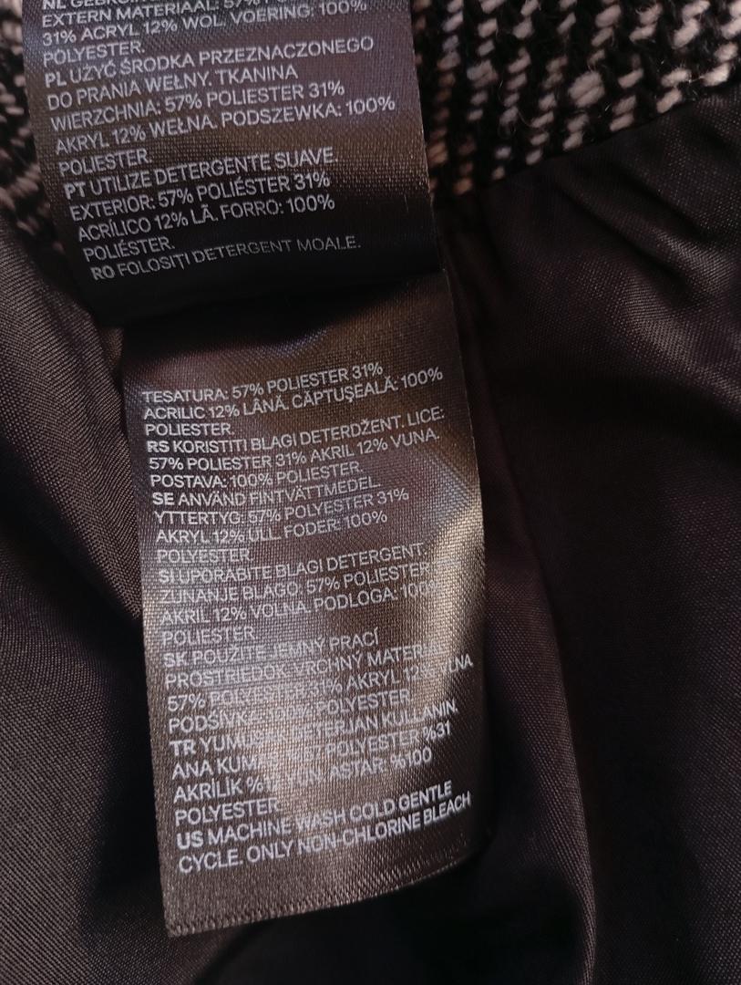 Jupe courte d'hiver H&m - 34 - Noir et blanc - Très bon état