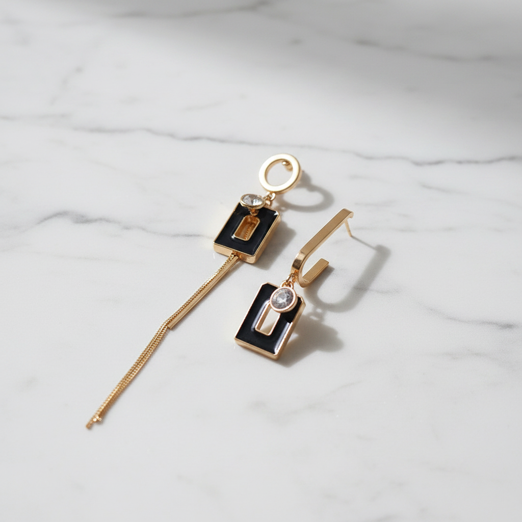 Boucles d'oreilles Asymétrique - Photo Pro