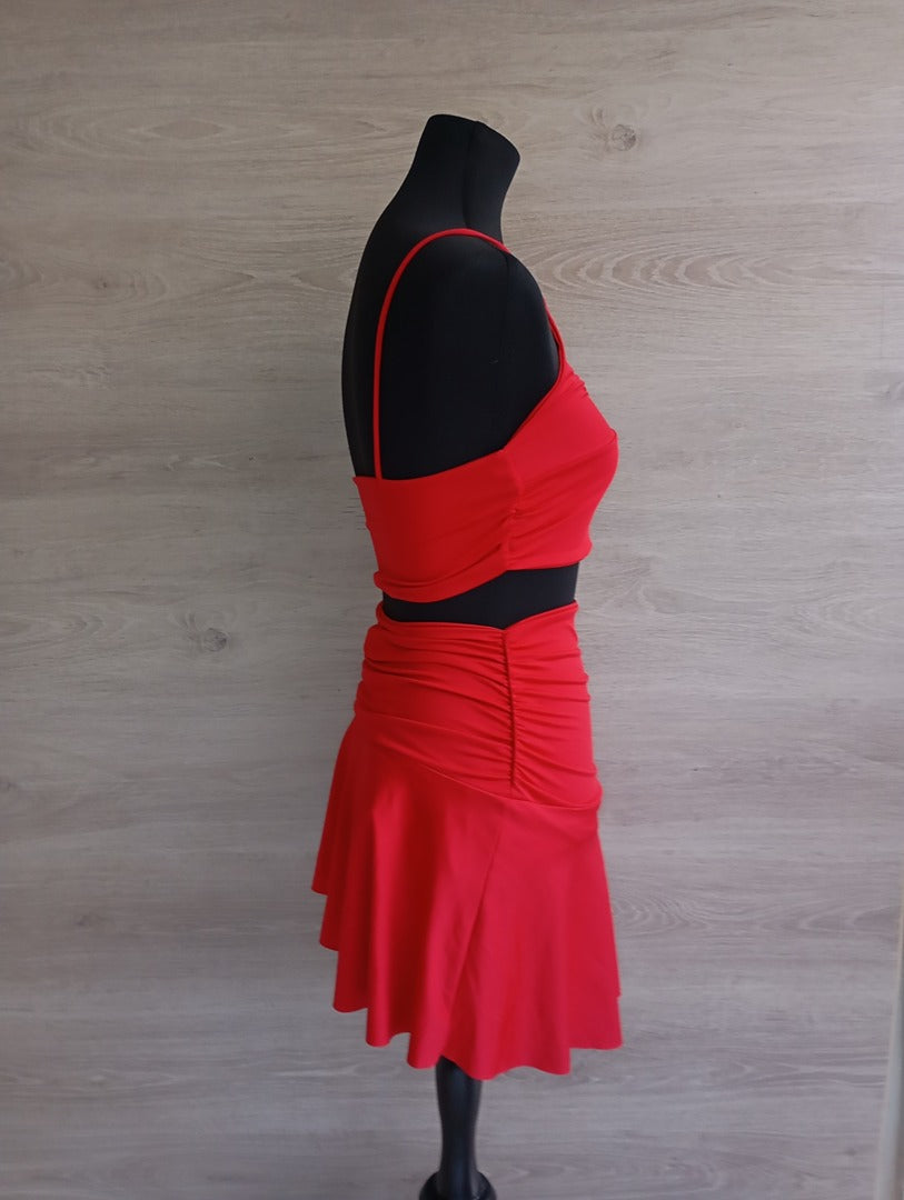 Ensemble d'été jupe et top - S - Rouge - Très bon état