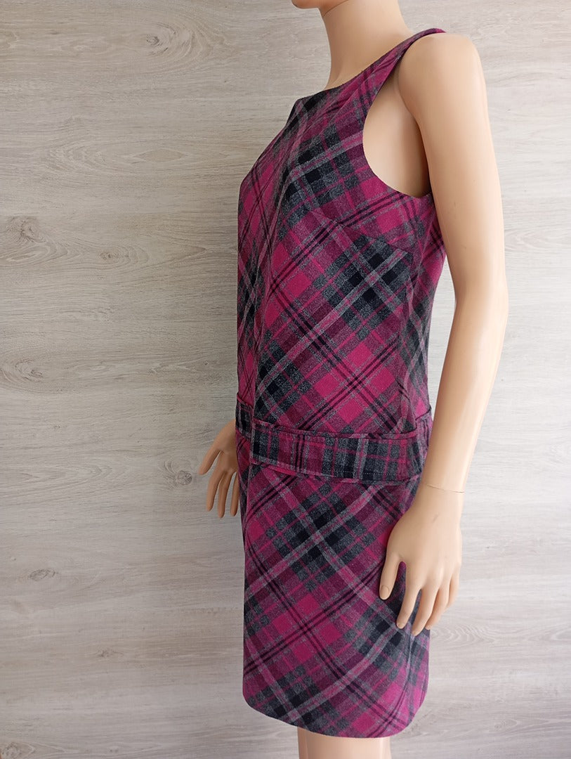Robe sans manches Camaïeu - 42 - fushia - Très bon état - Laine - style vintage