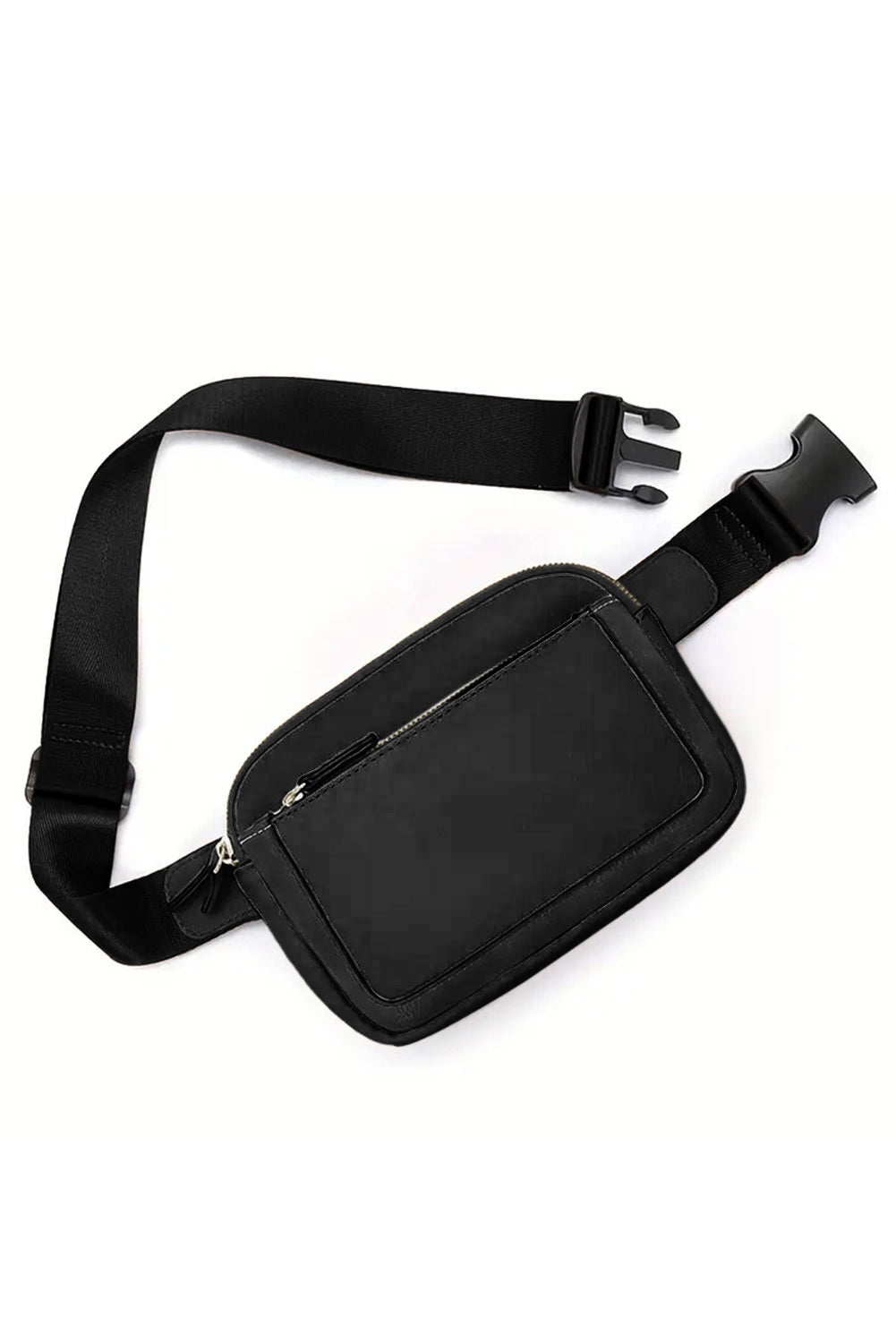 Sac bandoulière minimaliste noir - Multi-compartiments