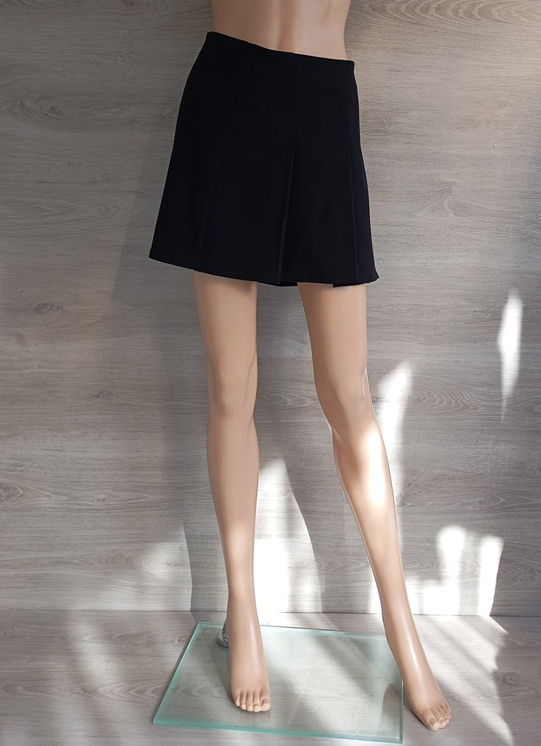 Jupe courte plissée noire - H&M Divided - T38 - Très bon état