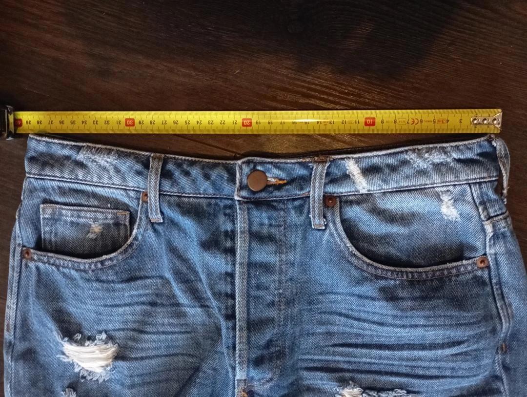 Short en jean H&m – 38 – Bleu - bords effilochés
