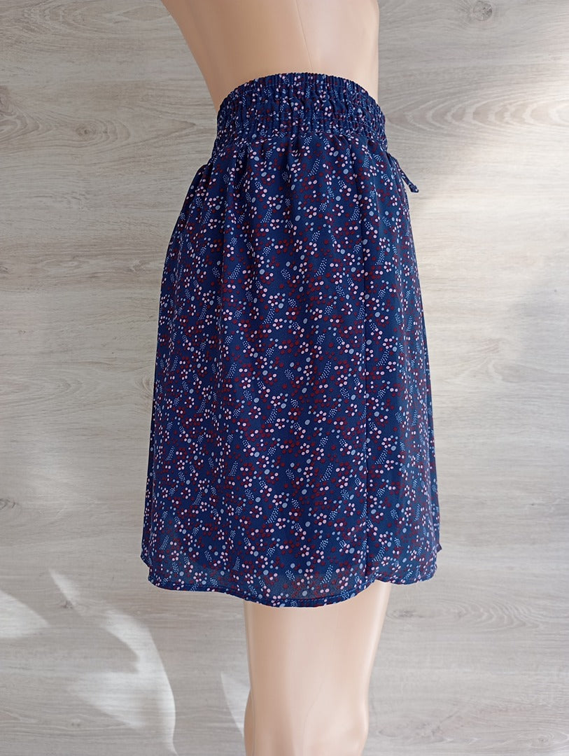 Mini-jupe bleu marine - Camaïeu - T36 - Neuve avec étiquette