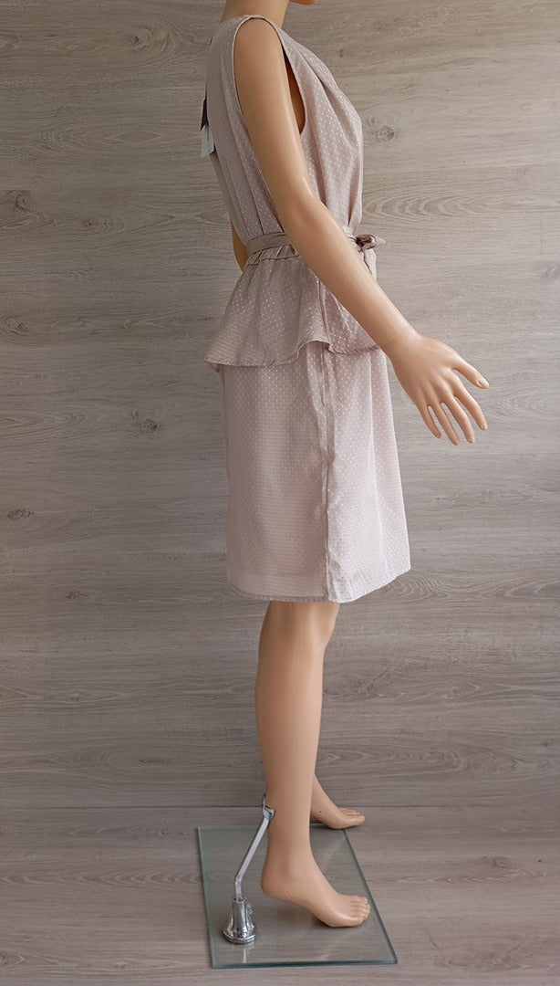 Robe courte sans manches 🌸 Object 🌸 M - beige - Neuf avec étiquette