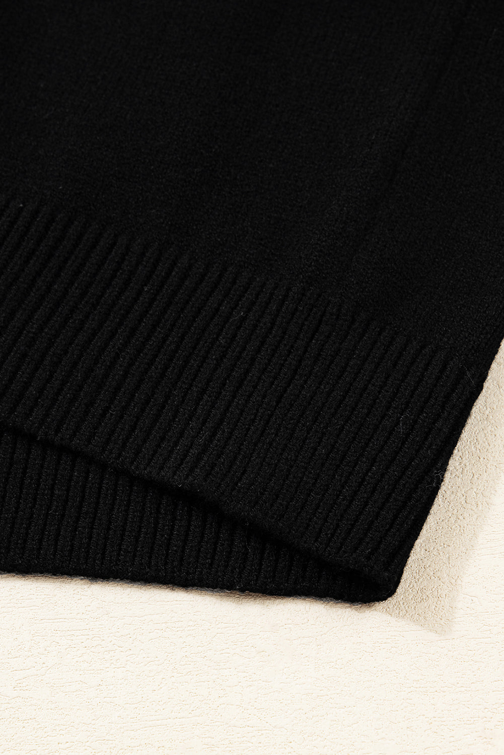 Pull Colorblock Col Rond — Épaules Tombantes