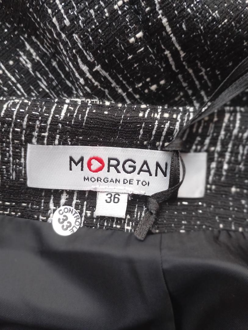 Jupe asymétrique Morgan taille 36 noir et blanc excellent état