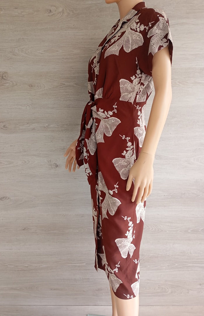 Robe midi Boa Paris - 38 - Bordeaux - Très bon état - viscose