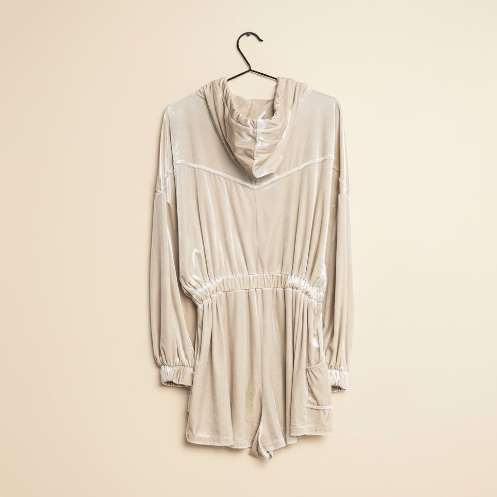 Combinaison Short Bershka Beige Satinée – Taille S