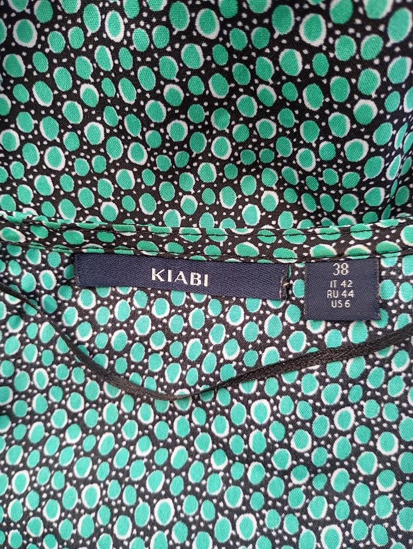 Robe cache-cœur fine - Kiabi - M - Vert - Très bon état - manches 3/4