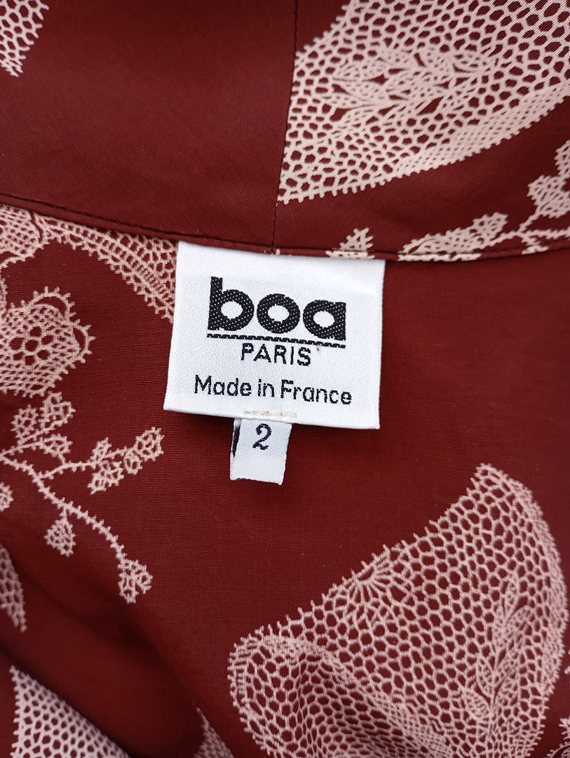 Robe midi Boa Paris - 38 - Bordeaux - Très bon état - viscose