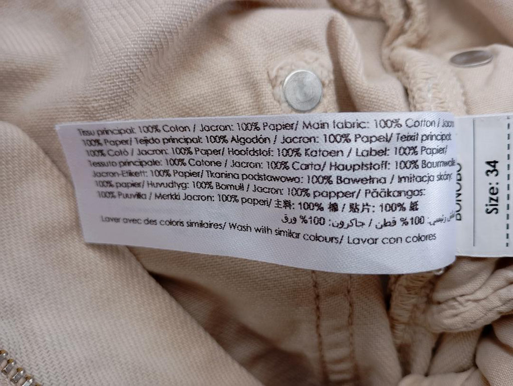 Jean slouchy Bonobo taille 34 - Beige - Très bon état - 100% coton