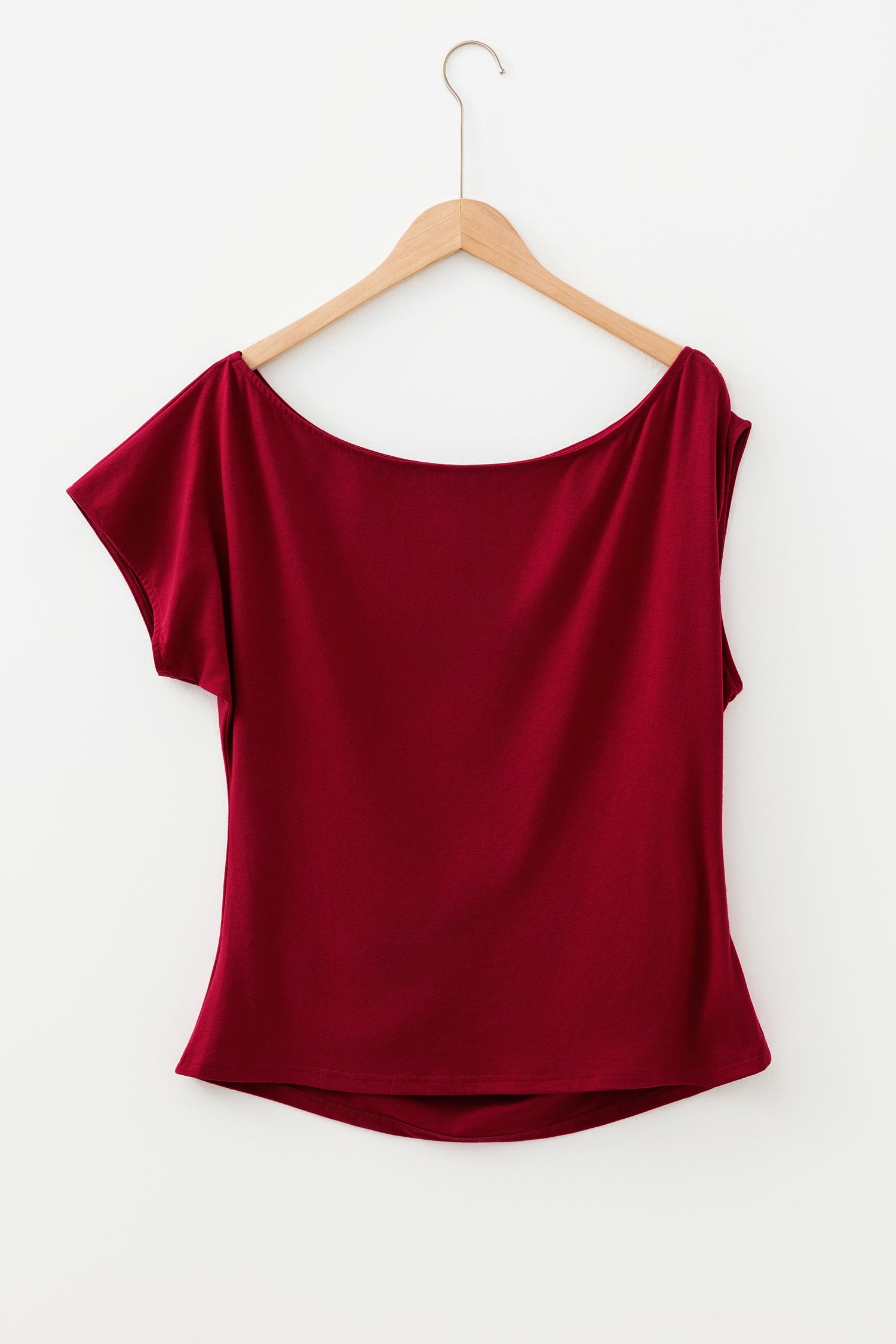 Top Grande Taille Col Asymétrique — 5 Coloris