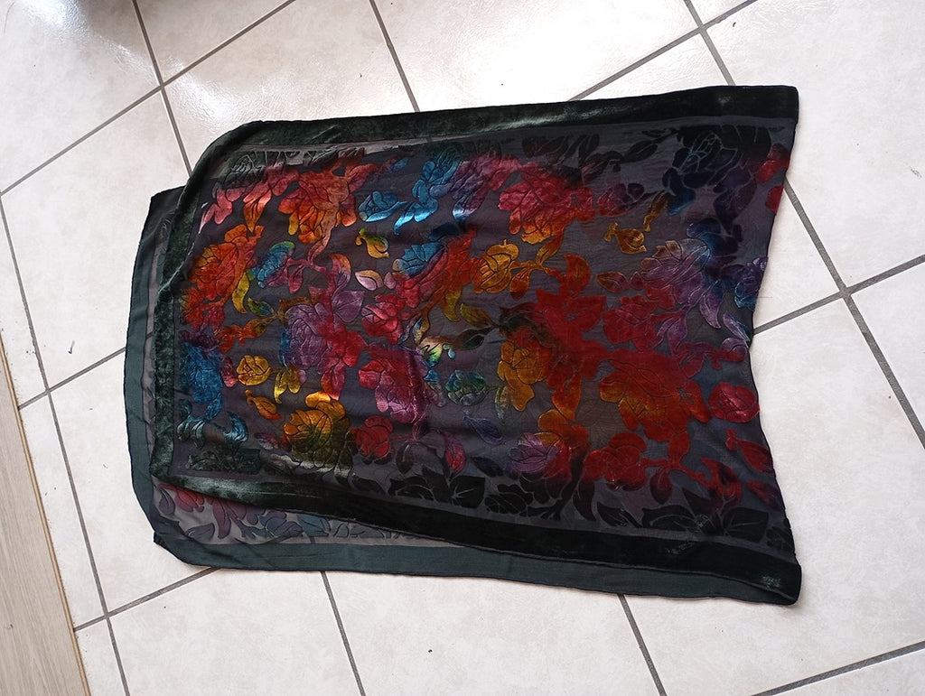 Écharpe Vintage - Taille unique - Noir - Très bon état