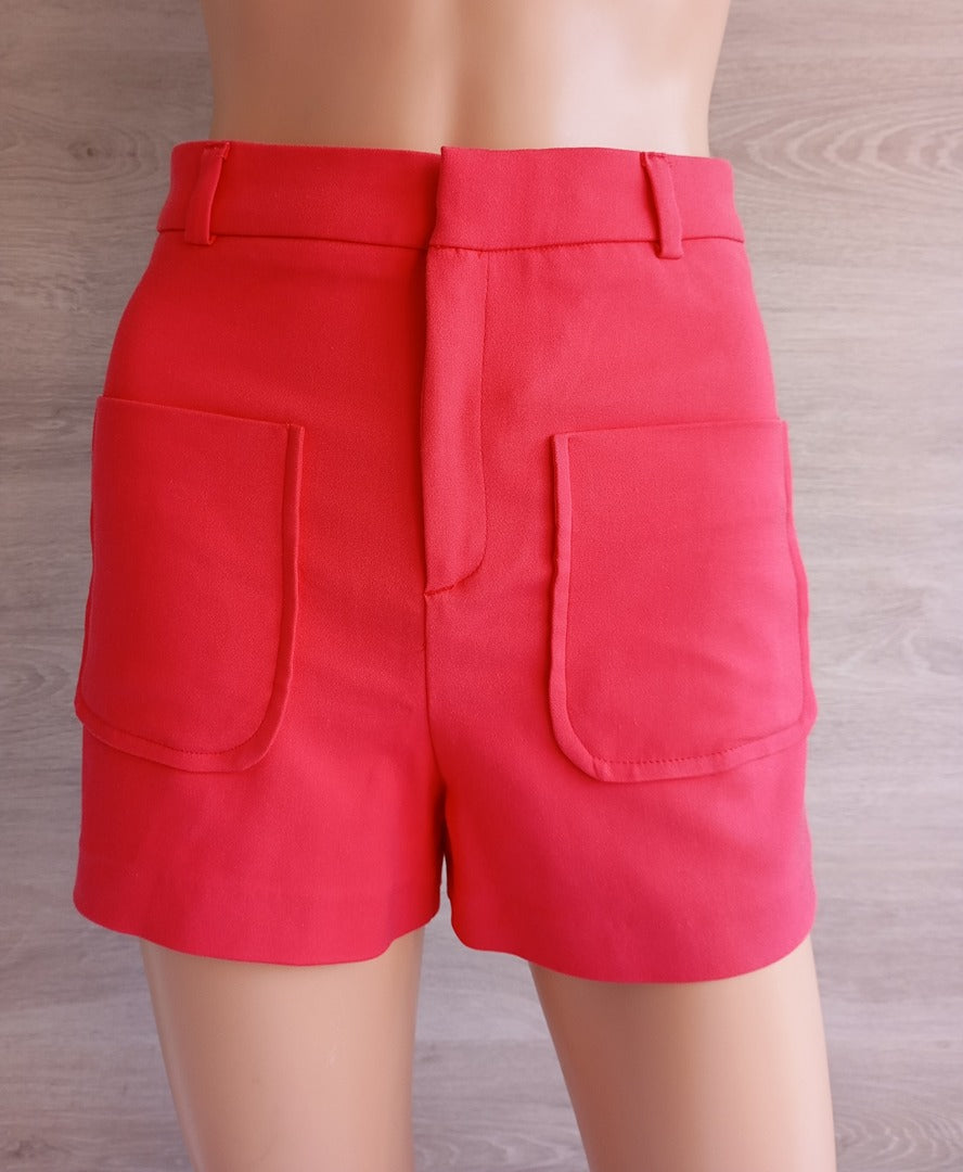 Short Stradivarius - 36 - Rouge corail - Neuf avec étiquette