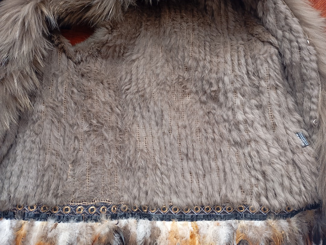 Gilet sans manches en fourrure naturelle - M - Très bon état