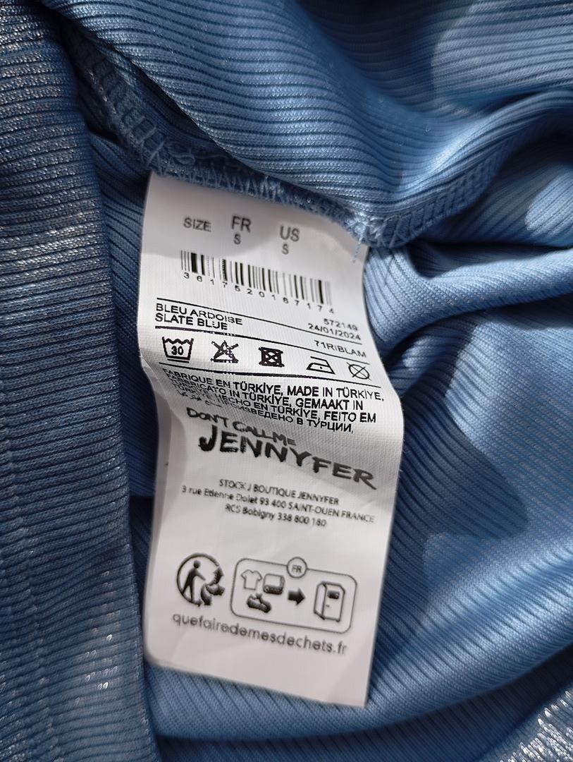 Robe Mini Jennyfer - S - Bleu Ardoise - Très Bon État