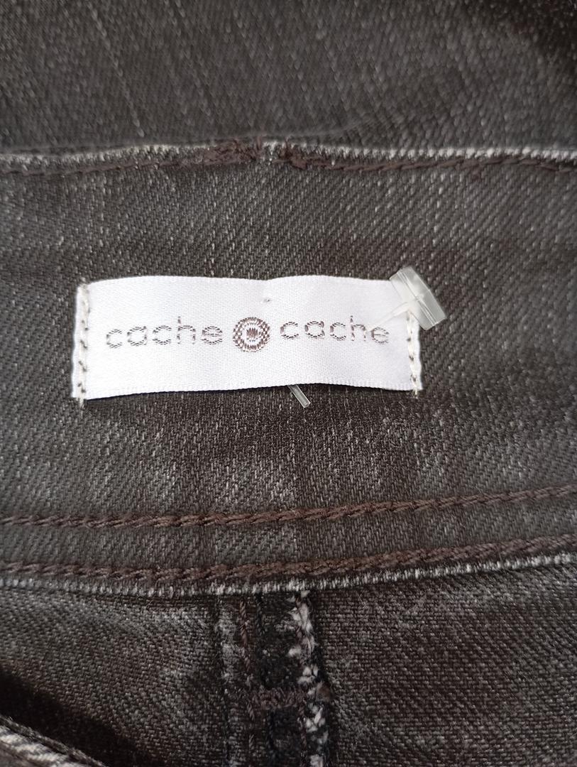 Mini-jupe en jean grise — Cache Cache — Taille 36 — Très bon état
