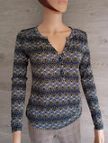 Blouse H&m - S - Blue - très bon état - manches longues - tee shirt - haut