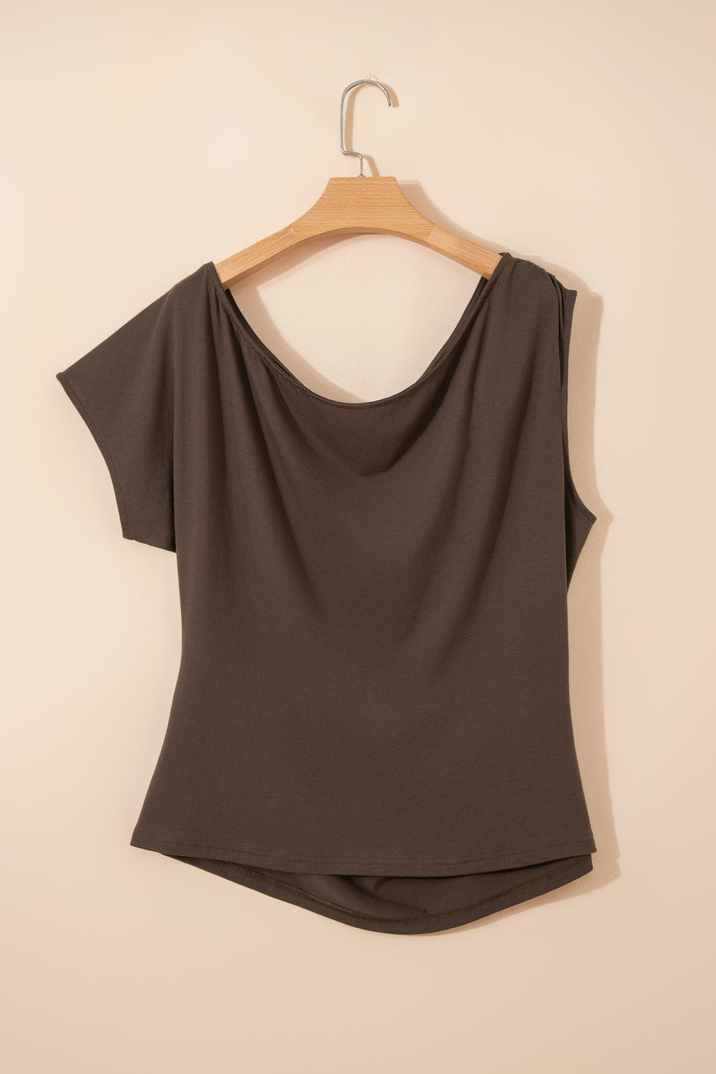 Top Grande Taille Col Asymétrique — 5 Coloris