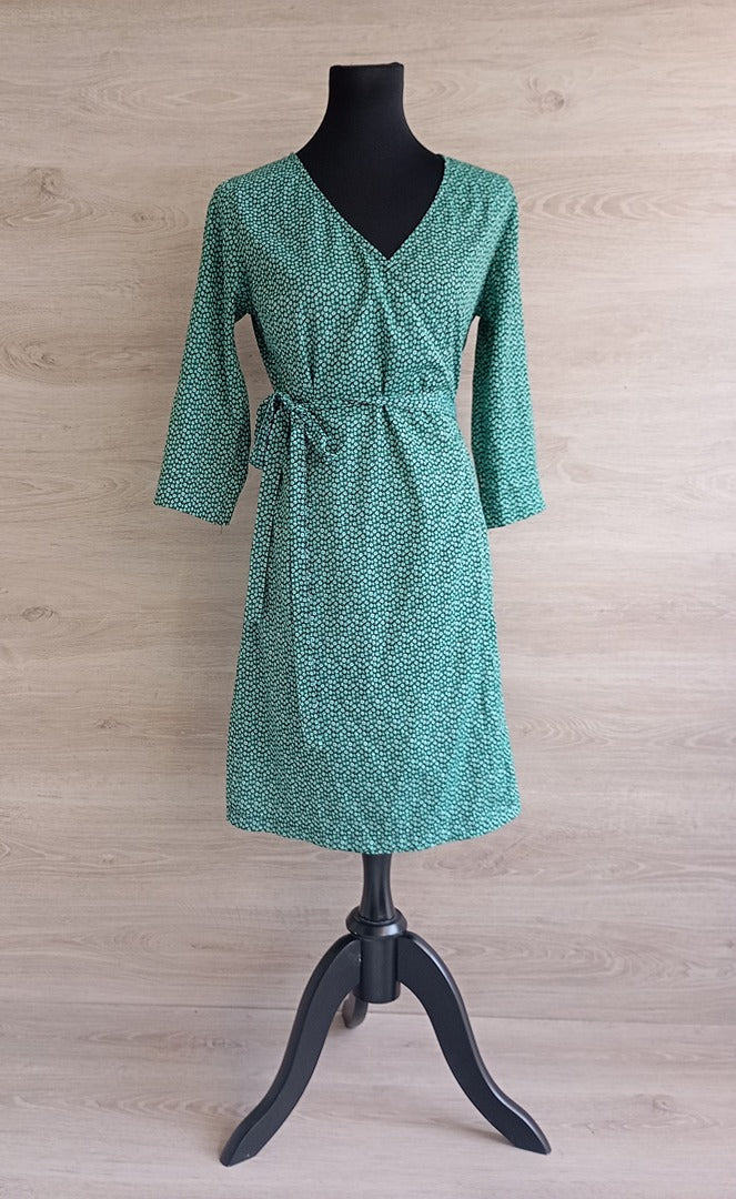 Robe cache-cœur fine - Kiabi - M - Vert - Très bon état - manches 3/4