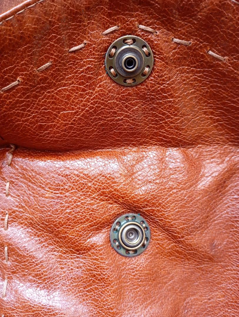 Manteau en fourrure naturelle de Renard Elazar Leather taille S - Marron bronze irisé